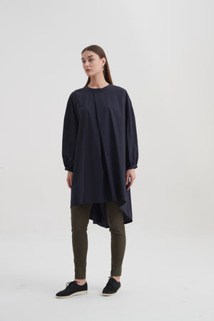 HIGH NECK TUCK TUNIC
