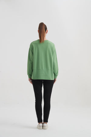 SPLIT HEM SWEAT