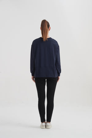 SPLIT HEM SWEAT