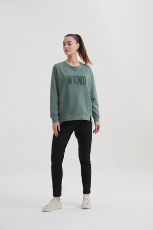 SPLIT HEM SWEAT