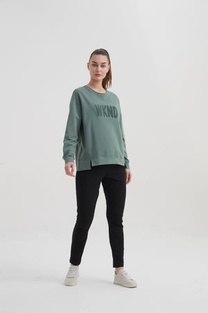 SPLIT HEM SWEAT