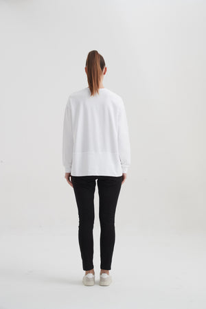 SPLIT HEM SWEAT