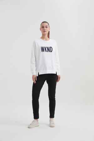 SPLIT HEM SWEAT