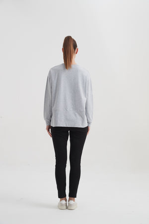 SPLIT HEM SWEAT