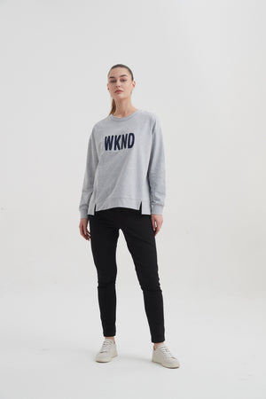 SPLIT HEM SWEAT