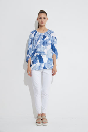 GATHERED NECK BLOUSE