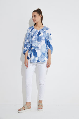 GATHERED NECK BLOUSE