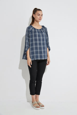 GATHERED NECK BLOUSE