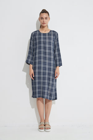 HALF SLEEVE SHIFT DRESS