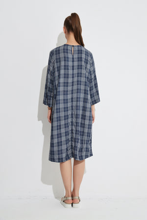 HALF SLEEVE SHIFT DRESS