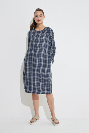 HALF SLEEVE SHIFT DRESS