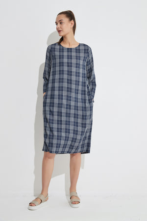HALF SLEEVE SHIFT DRESS