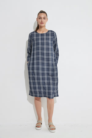 HALF SLEEVE SHIFT DRESS
