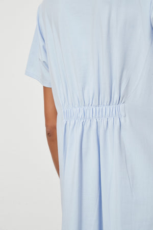 V NECK DEEP POCKET DRESS