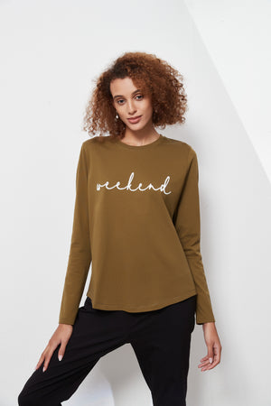 LONG SLEEVE SCRIPT TEE