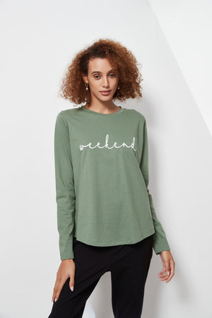 LONG SLEEVE SCRIPT TEE