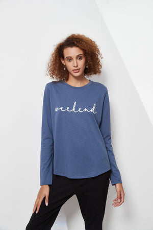 LONG SLEEVE SCRIPT TEE