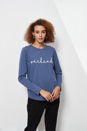 LONG SLEEVE SCRIPT TEE