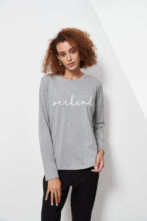 LONG SLEEVE SCRIPT TEE