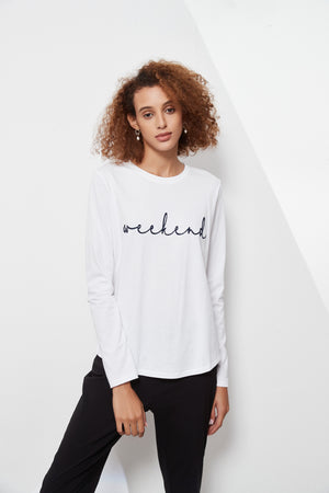 LONG SLEEVE SCRIPT TEE