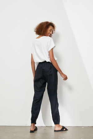 SLIM LINEN PANT