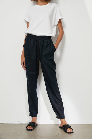 SLIM LINEN PANT