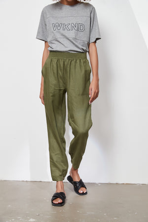 SLIM LINEN PANT