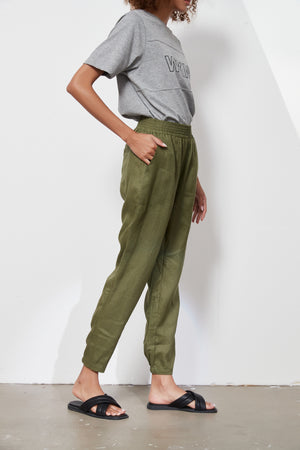 SLIM LINEN PANT