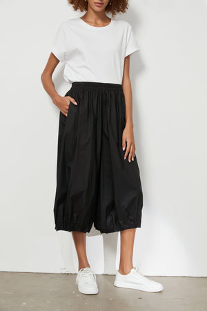 PENCIL TUCK HEM PANTS