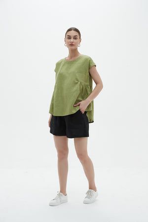 RELAXED GATHER TOP