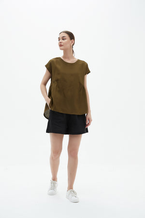 RELAXED GATHER TOP