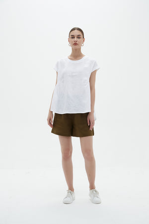 RELAXED GATHER TOP