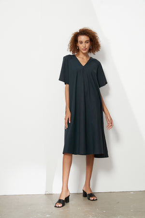 FLUTTER SLEEVE DRESS