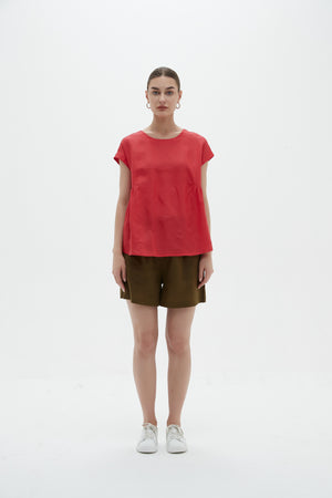 RELAXED GATHER TOP