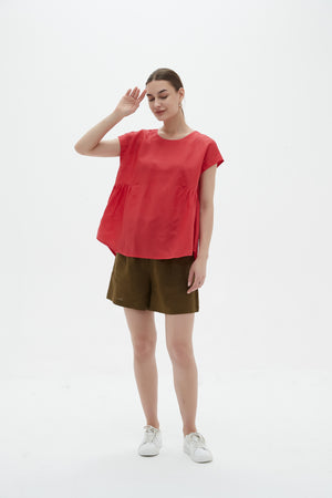 RELAXED GATHER TOP