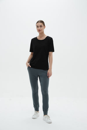 SLIM FIT STEP HEM TEE