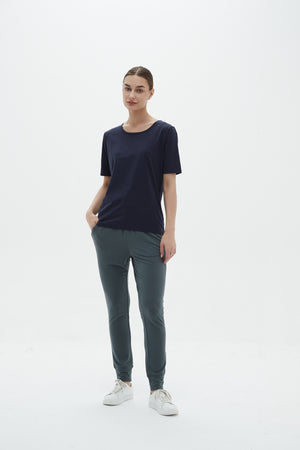 SLIM FIT STEP HEM TEE