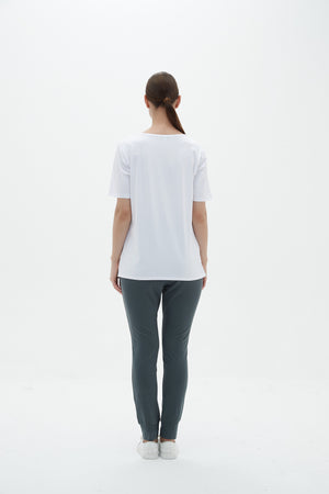 SLIM FIT STEP HEM TEE