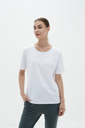 SLIM FIT STEP HEM TEE