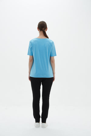 SLIM FIT STEP HEM TEE