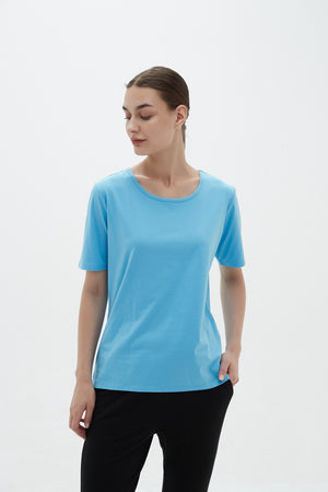 SLIM FIT STEP HEM TEE