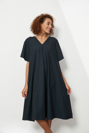 FLUTTER SLEEVE DRESS