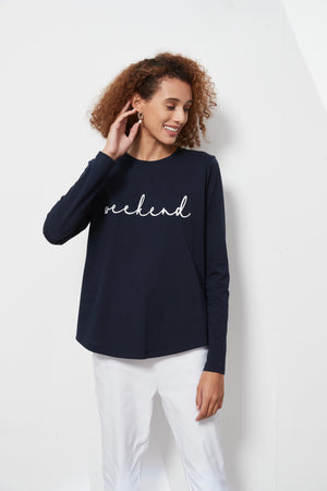 LONG SLEEVE SCRIPT TEE