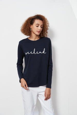 LONG SLEEVE SCRIPT TEE