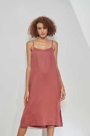 LINEN CAMI DRESS