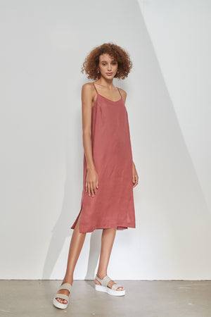 LINEN CAMI DRESS