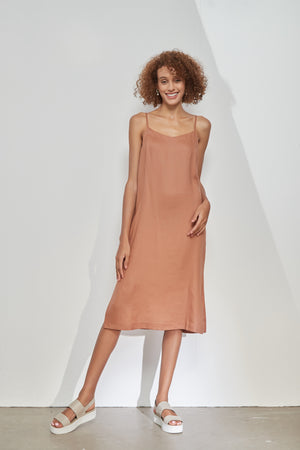 LINEN CAMI DRESS