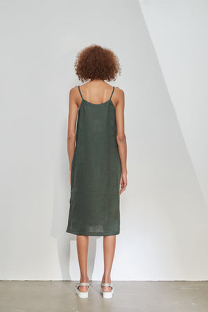 LINEN CAMI DRESS