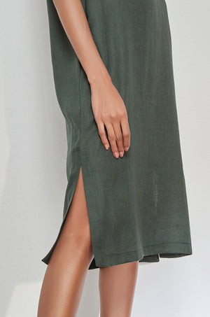 LINEN CAMI DRESS