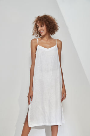 LINEN CAMI DRESS